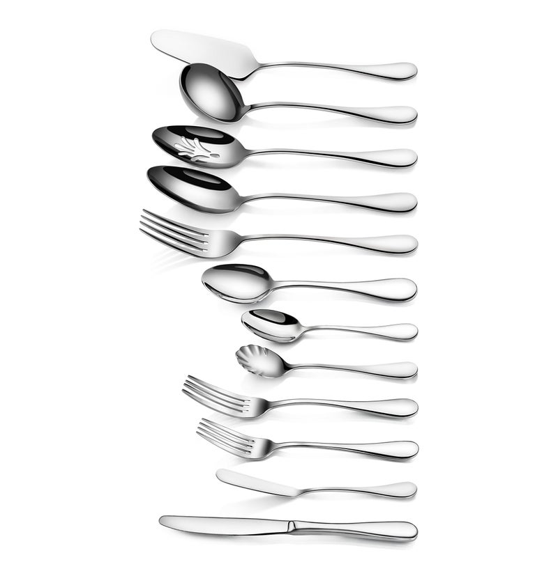 Artaste 56440 Rain 18/10 Stainless Steel 47-Piece Flatware Set, Service for 8 - Image 2
